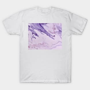 Purple Paint Marble Texture T-Shirt